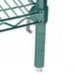 Metro 5A467K3 Stationary Super Erecta Adjustable 2 Series Metroseal Green Wire Shelving Unit - 24