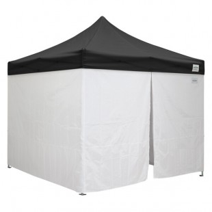 Caravan Canopy 21003205050 Classic 10' x 10' Black Heavy-Duty Commercial Grade Instant Canopy Deluxe Kit with Side Walls Caravan Canopy 21003205050 Classic 10' x 10' Black Heavy-Duty Commercial Grade Instant Canopy Deluxe Kit with Side Walls
