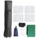 Backyard Pro Courtyard Series 10' x 10' Green Straight Leg Aluminum Instant Pop Up Canopy Tent Deluxe Kit with 4 Side Walls Backyard Pro Courtyard Series 10' x 10' Green Straight Leg Aluminum Instant Pop Up Canopy Tent Deluxe Kit with 4 Side Walls
