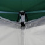 Backyard Pro Courtyard Series 10' x 10' Green Straight Leg Aluminum Instant Pop Up Canopy Tent Deluxe Kit with 4 Side Walls Backyard Pro Courtyard Series 10' x 10' Green Straight Leg Aluminum Instant Pop Up Canopy Tent Deluxe Kit with 4 Side Walls