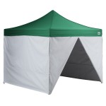 Backyard Pro Courtyard Series 10' x 10' Green Straight Leg Aluminum Instant Pop Up Canopy Tent Deluxe Kit with 4 Side Walls Backyard Pro Courtyard Series 10' x 10' Green Straight Leg Aluminum Instant Pop Up Canopy Tent Deluxe Kit with 4 Side Walls