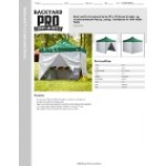 Backyard Pro Courtyard Series 10' x 10' Green Straight Leg Aluminum Instant Pop Up Canopy Tent Deluxe Kit with 4 Side Walls Backyard Pro Courtyard Series 10' x 10' Green Straight Leg Aluminum Instant Pop Up Canopy Tent Deluxe Kit with 4 Side Walls
