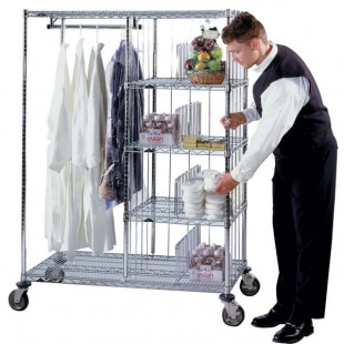 Metro HVDC2448 Valet / Laundry Hotel Cart - 24 Metro HVDC2448 Valet / Laundry Hotel Cart - 24