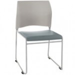 National Public Seating 8742-12-02 Blue / Gray and Gray Stackable Cafetorium Chair with Silver Frame National Public Seating 8742-12-02 Blue / Gray and Gray Stackable Cafetorium Chair with Silver Frame