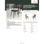 Lancaster Table & Seating Mid-Century Black Chair with Black Vinyl Padded Seat and Vintage Wood Backrest - Assembled Lancaster Table & Seating Mid-Century Black Chair with Black Vinyl Padded Seat and Vintage Wood Backrest - Assembled