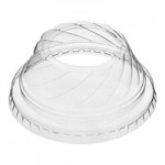 Choice 16 oz. Clear Flat Frozen Yogurt Lid with No Hole - 1,000/Case