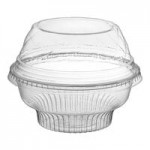 Choice 16 oz. Clear Flat Frozen Yogurt Lid with No Hole - 1,000/Case