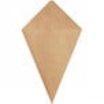 Carnival King 15 oz. Kraft Square Cardboard Fry Cone - 500/Case