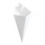 Carnival King 15 oz. Kraft Square Cardboard Fry Cone - 500/Case