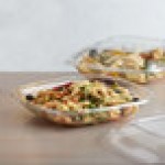 Fineline 15032L-CL Super Bowl Plus 32 oz. Clear Wide Square PET Plastic Bowl - 150/Case Fineline 15032L-CL Super Bowl Plus 32 oz. Clear Wide Square PET Plastic Bowl - 150/Case