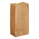 Bagcraft Packaging 300282 4 lb. EcoCraft Dubl-Wax® Kraft Bag with Artisan Print - 500/Case