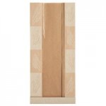 Bagcraft Packaging 300282 4 lb. EcoCraft Dubl-Wax® Kraft Bag with Artisan Print - 500/Case