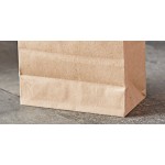 Choice Heavy Duty 2 lb. Heavy-Duty Natural Kraft Bag - 400/Case