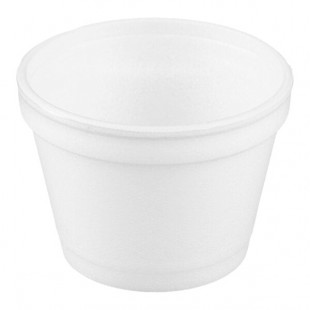 Dart 4J6 4 oz. White Customizable Foam Food Container - 1,000/Case Dart 4J6 4 oz. White Customizable Foam Food Container - 1,000/Case