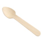 Eco-gecko Heavy Weight Disposable Wooden Taster Spoon - 10,000/Case