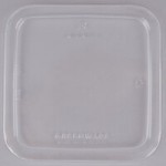 Fabri-Kal GS6-4S Greenware 16.7 oz. Shallow 4-Compartment Clear PLA Plastic Compostable Container - 50/Pack