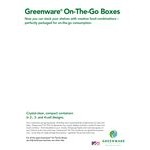 Fabri-Kal GS6-4S Greenware 16.7 oz. Shallow 4-Compartment Clear PLA Plastic Compostable Container - 50/Pack