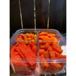 Fabri-Kal GS6-4S Greenware 16.7 oz. Shallow 4-Compartment Clear PLA Plastic Compostable Container - 50/Pack