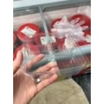 Fabri-Kal GS6-4S Greenware 16.7 oz. Shallow 4-Compartment Clear PLA Plastic Compostable Container - 50/Pack