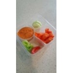 Fabri-Kal GS6-4S Greenware 16.7 oz. Shallow 4-Compartment Clear PLA Plastic Compostable Container - 50/Pack