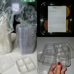 Fabri-Kal GS6-4S Greenware 16.7 oz. Shallow 4-Compartment Clear PLA Plastic Compostable Container - 50/Pack