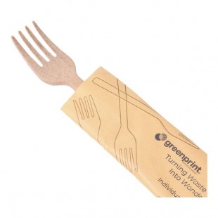 Greenprint Wrapped Heavy Weight Natural Agave Fork - 500/Case