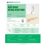 Greenprint Wrapped Heavy Weight Natural Agave Fork - 500/Case