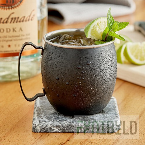 Acopa Alchemy 16 oz. Black Moscow Mule Mug - Sample