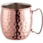 Acopa Alchemy 16 oz. Hammered Copper Moscow Mule Mug - Sample