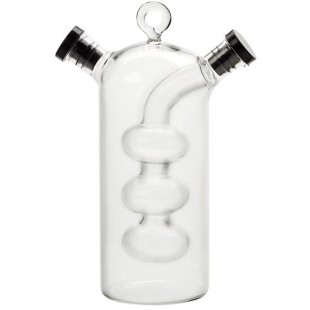American Metalcraft OVJ1 10.5 oz. / 2 oz. Glass Oil and Vinegar Cruet American Metalcraft OVJ1 10.5 oz. / 2 oz. Glass Oil and Vinegar Cruet