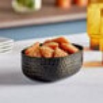 American Metalcraft ABHB46 25 oz. Black Hammered Aluminum Oval Serving Bowl American Metalcraft ABHB46 25 oz. Black Hammered Aluminum Oval Serving Bowl