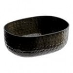 American Metalcraft ABHB46 25 oz. Black Hammered Aluminum Oval Serving Bowl American Metalcraft ABHB46 25 oz. Black Hammered Aluminum Oval Serving Bowl