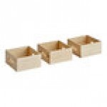 Choice Natural Wooden Display Crate / Condiment Caddy - 3/Case Choice Natural Wooden Display Crate / Condiment Caddy - 3/Case