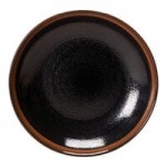 Steelite Distinction Koto 4 oz. Black and White Axis Bowl - 12/Case