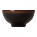 Steelite Distinction Koto 4 oz. Black and White Axis Bowl - 12/Case