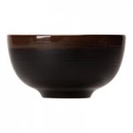 Steelite Distinction Koto 4 oz. Black and White Axis Bowl - 12/Case