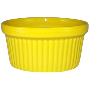 International Tableware Cancun 4 oz. Yellow Stoneware Fluted Ramekin - 36/Case International Tableware Cancun 4 oz. Yellow Stoneware Fluted Ramekin - 36/Case