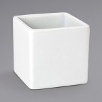 Front of the House Canvas 3 oz. White Square Porcelain Ramekin - 12/Case Front of the House Canvas 3 oz. White Square Porcelain Ramekin - 12/Case