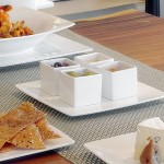 Front of the House Canvas 3 oz. White Square Porcelain Ramekin - 12/Case Front of the House Canvas 3 oz. White Square Porcelain Ramekin - 12/Case