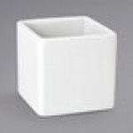 Front of the House Canvas 3 oz. White Square Porcelain Ramekin - 12/Case Front of the House Canvas 3 oz. White Square Porcelain Ramekin - 12/Case