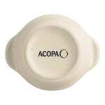 Acopa Embers 2.5 oz. Cream White Matte Stoneware Sauce Cup - 36/Case
