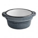 Acopa Embers 2.5 oz. Cream White Matte Stoneware Sauce Cup - 36/Case