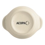 Acopa Embers 2.5 oz. Cream White Matte Stoneware Sauce Cup - 36/Case