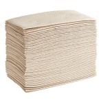 Choice Beige Customizable Linen-Feel 1/8 Fold Dinner Napkin 15
