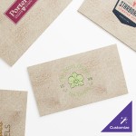 Choice Beige Customizable Linen-Feel 1/8 Fold Dinner Napkin 15