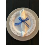 Choice Beige Customizable Linen-Feel 1/8 Fold Dinner Napkin 15