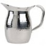 American Metalcraft 64 oz. Stainless Steel Hammered Finish Double-Walled Bell Pitcher HMWP64 - 6/Case American Metalcraft 64 oz. Stainless Steel Hammered Finish Double-Walled Bell Pitcher HMWP64 - 6/Case
