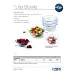 Dinex DXSWC1203 13 oz. Black Tulip SAN Bowl - 48/Case Dinex DXSWC1203 13 oz. Black Tulip SAN Bowl - 48/Case