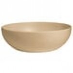 G.E.T. Enterprises BRD18LT Bugambilia 15.9 Qt. Classic Textured Finish Latte Resin-Coated Aluminum Extra Large Deep Round Bowl
