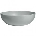 G.E.T. Enterprises BRD18LT Bugambilia 15.9 Qt. Classic Textured Finish Latte Resin-Coated Aluminum Extra Large Deep Round Bowl